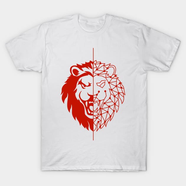 Angry lion head T-Shirt by sunima